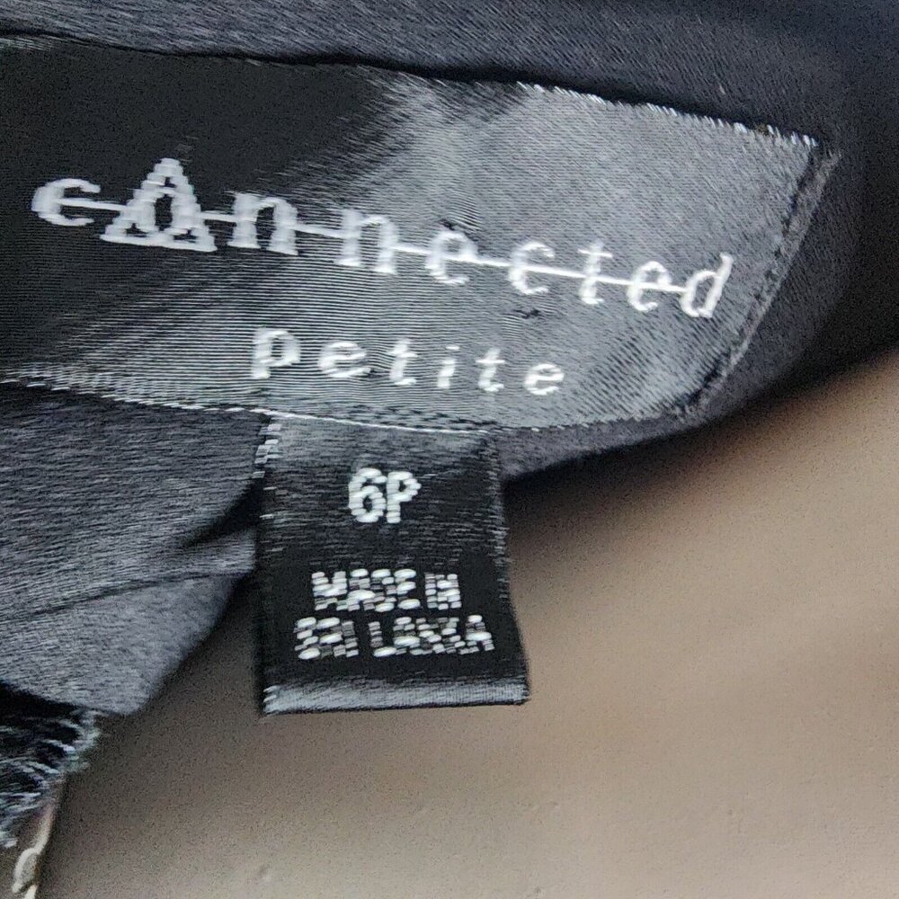 Connected Apparel Petites Solid All Black Pullove… - image 5